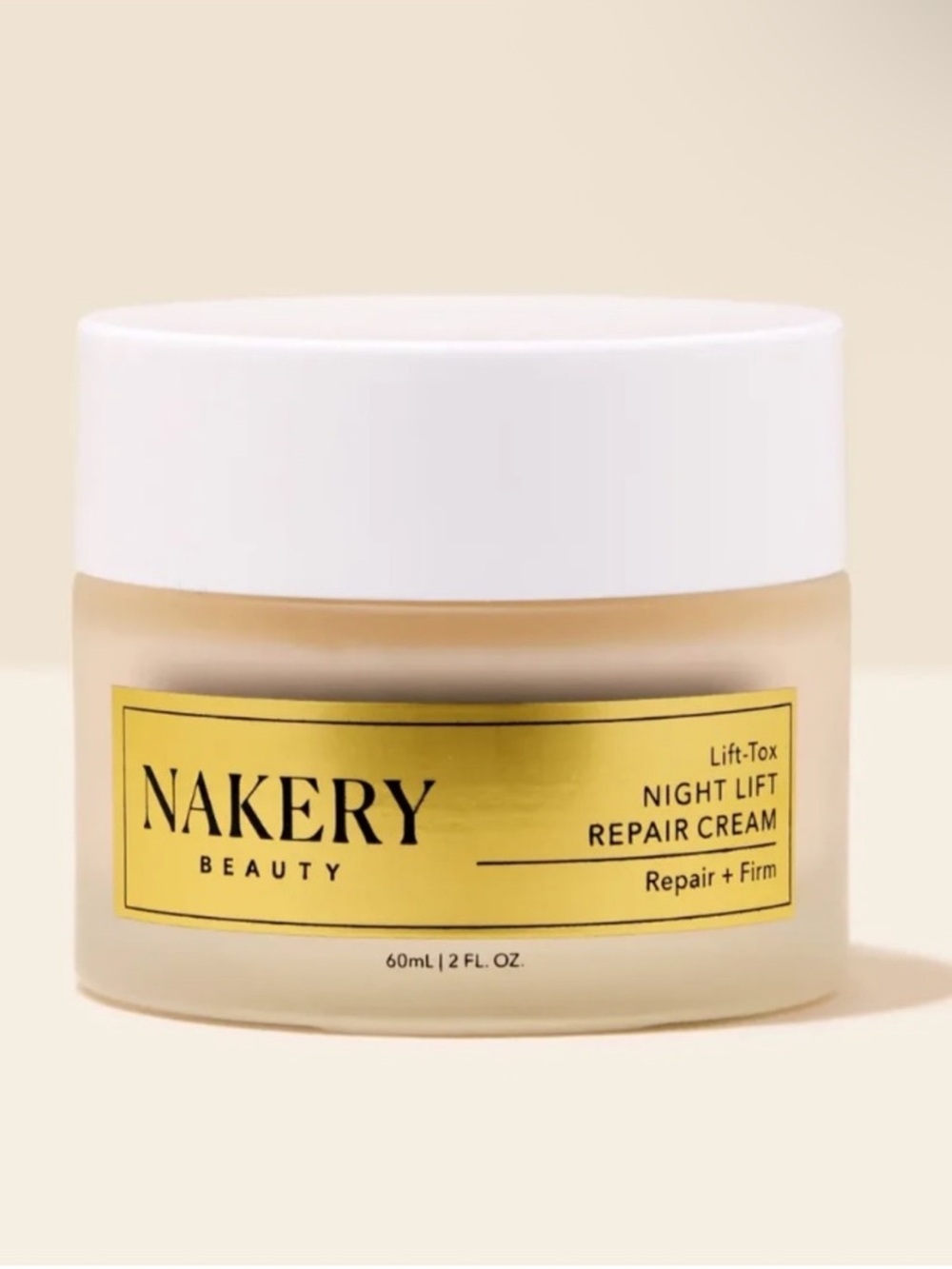 Nakery Beauty Night Lift Repair Cream with Lift-Tox 60 ml NEW